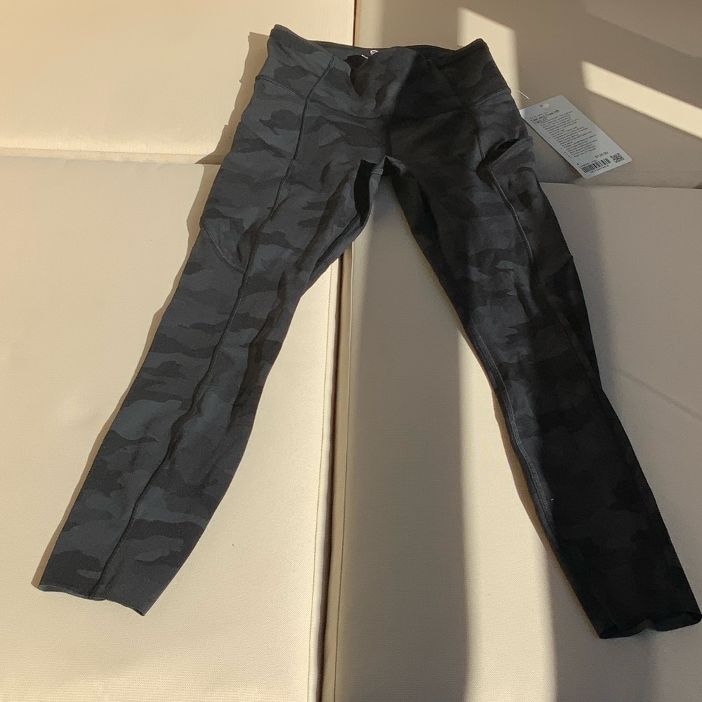 Lululemon Athletica Gray Camo Leggings